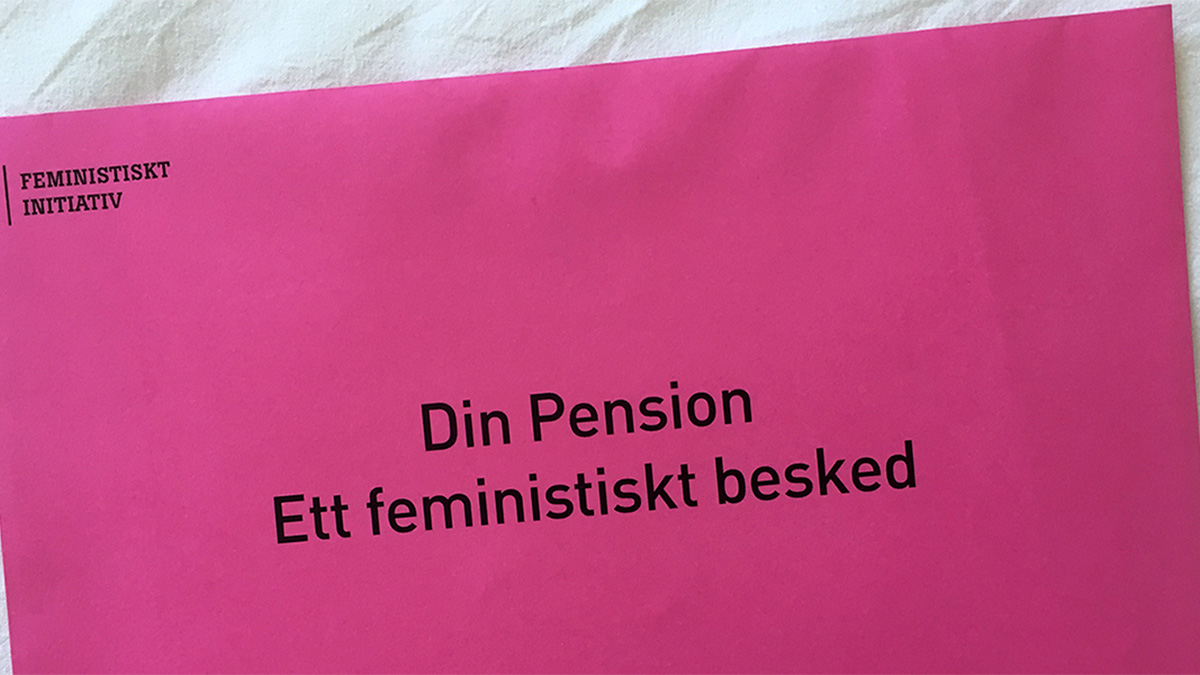 Din pension i ett rosa kuvert